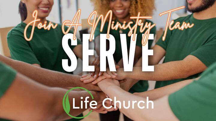Join a Ministry Team and Serve logo