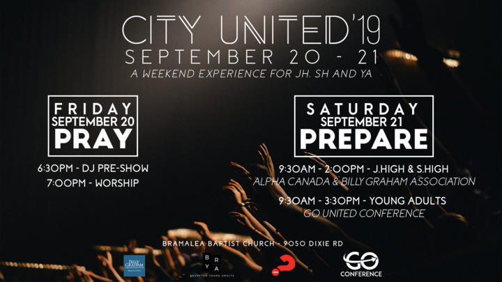 Youth & Young Adults: City United: Prayer & Evangelism Weekend logo image