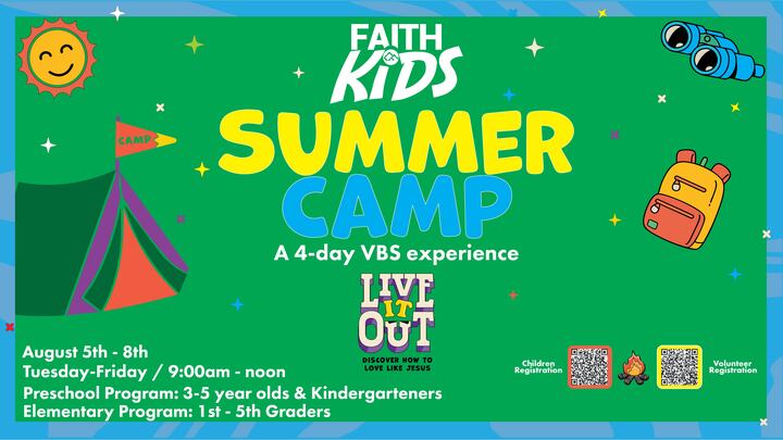 Vacation Bible School Registration 2025 logo