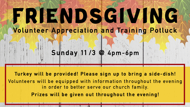 Reliance Kids Volunteer Friendsgiving logo image