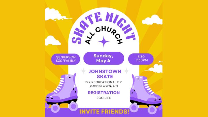 ALL CHURCH ROLLER SKATING NIGHT!! logo