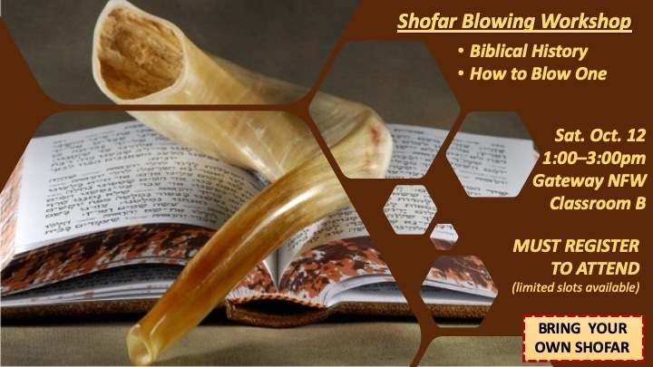 NFW | Equip: Shofar Blowing Workshop | 2019: 10/12 logo image