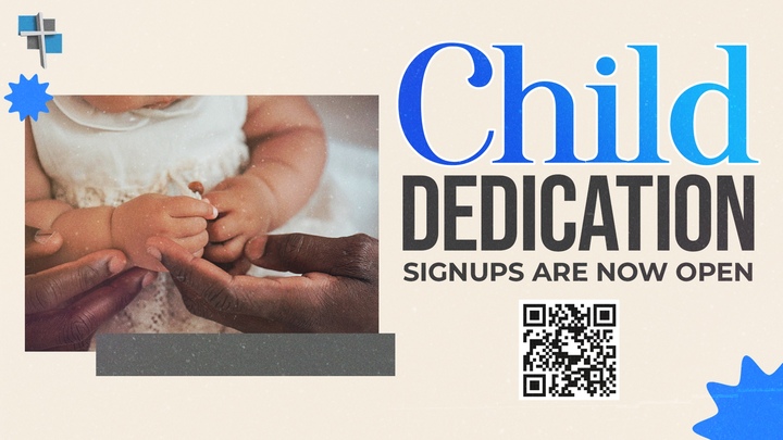 Child Dedication. A Moment of Purpose and Promise logo