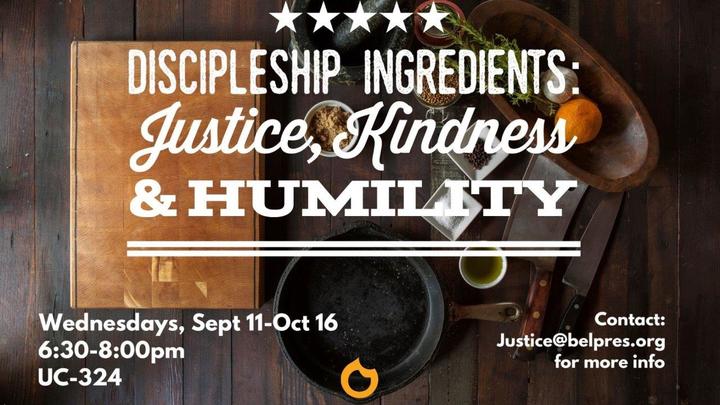 Discipleship Ingredients: Justice, Kindness, and Humility logo image