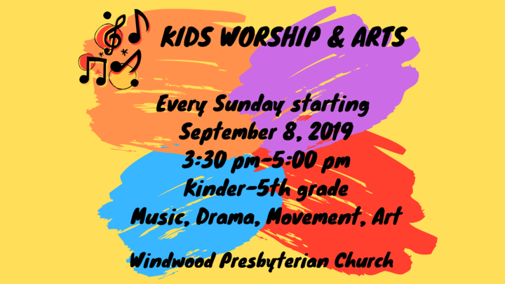 Kids Worship & Arts Fall 2019 logo image
