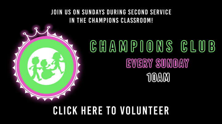 Champion's Club Volunteer Sign up logo