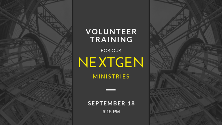 NEXTGEN Volunteer Training Night logo image