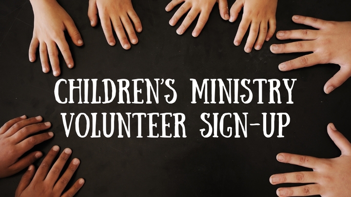 Children's Ministry Volunteer Sign-Up logo