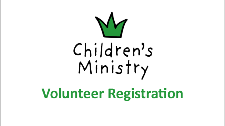 Children's Ministry: Volunteer Registration logo image