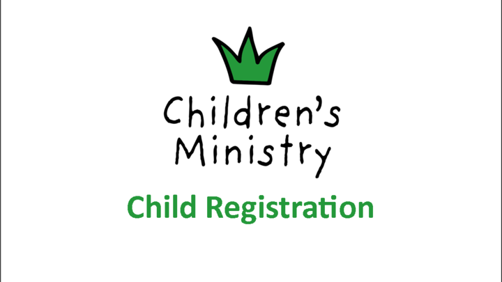 Children's Ministry: Child Registration logo image