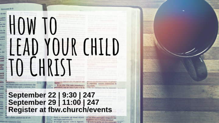 How to lead your child to Christ logo image