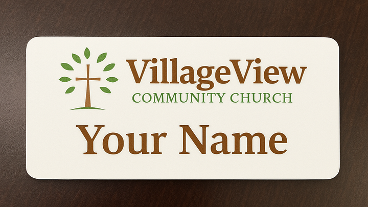 Village View Name Tag logo