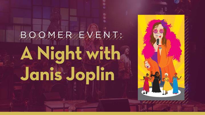 Boomer Event: A Night with Janis Joplin - Zach Theater logo image