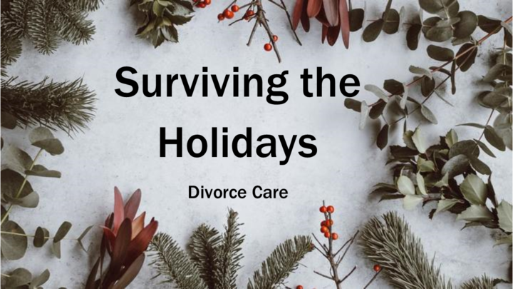 SURVIVING THE HOLIDAYS, DIVORCE CARE logo image