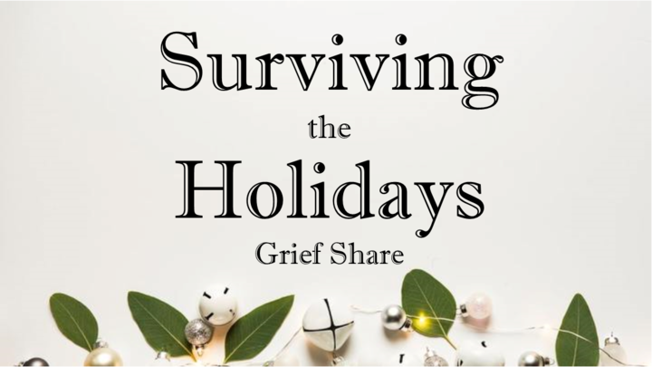 SURVIVING THE HOLIDAYS, GRIEF SHARE logo image