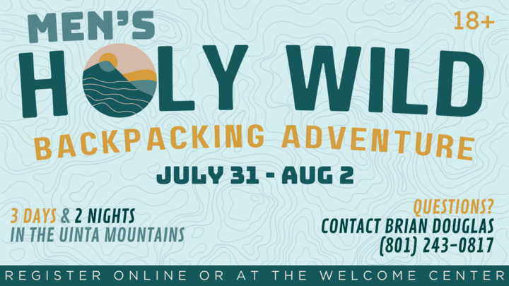 Men's Holy Wild Backpacking Adventure logo