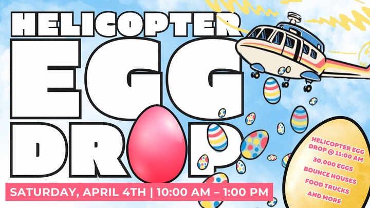 Easter Egg Helicopter Drop at Orbit Church logo