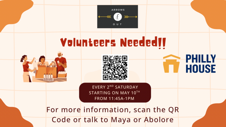 Arrows Out + Philly House | Meals for Homeless -- November 2025 logo