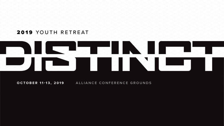2019 Youth Retreat: DISTINCT logo image