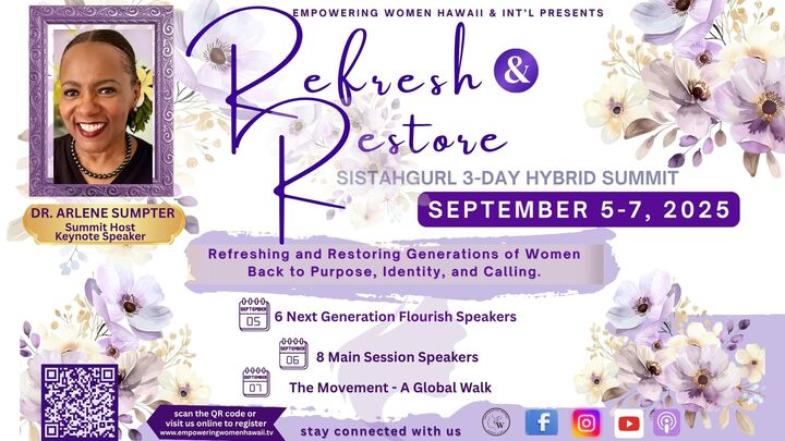 REFRESH & RESTORE Woman 's Summit logo