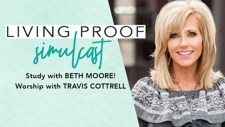 Beth Moore "Living Proof" Simulcast logo image