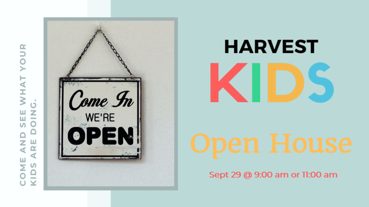 Harvest Kids Open House logo image