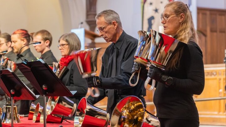 No-Stress! Handbell Class logo