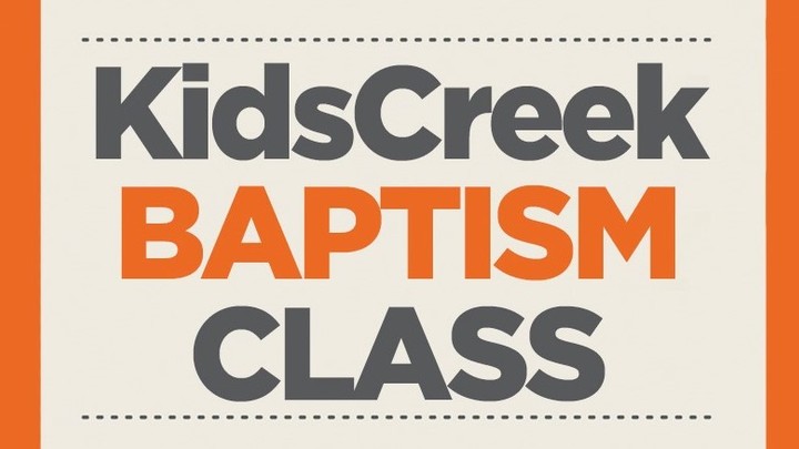 Kids Creek Baptism Class 2nd - 5th Graders logo image