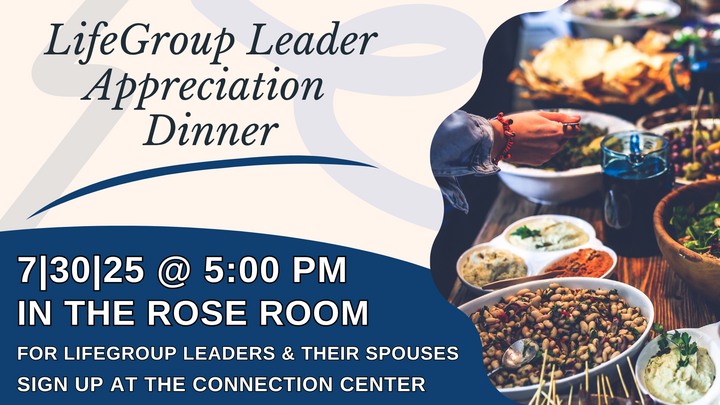 LifeGroup Leader Appreciation Dinner & Training logo