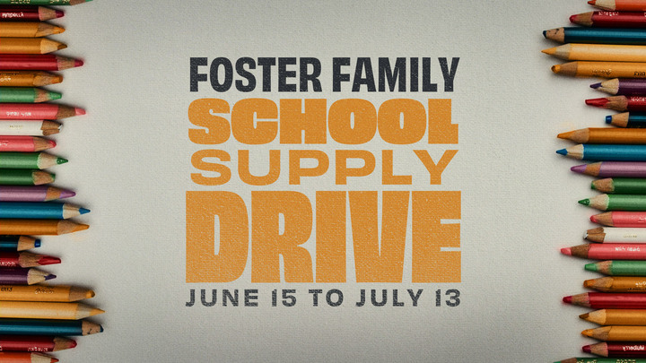 Foster Family Supply Drive Donations • Summer 2025 logo