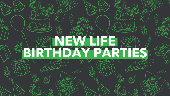 New Life Birthday Parties logo