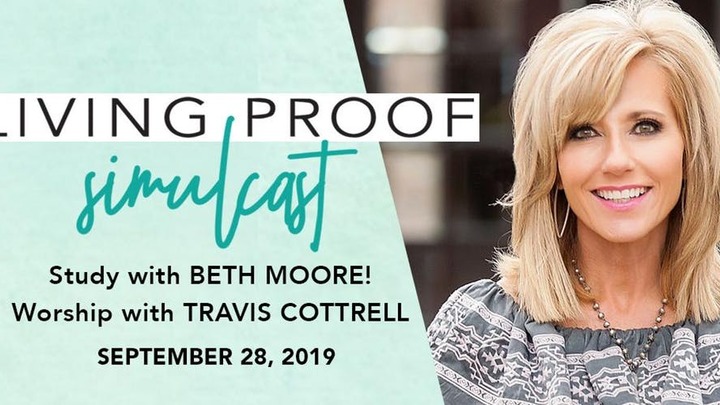 Beth Moore Living Proof Simulcast logo image