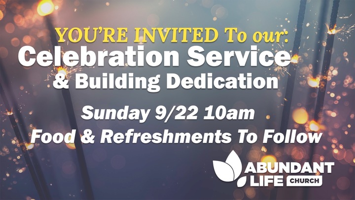 Celebrations Service & Building Dedication logo image