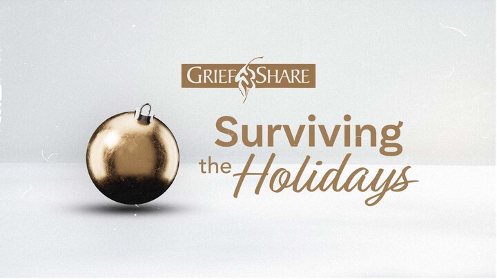"Surviving the Holidays" GriefShare Registration Christmas 2025 logo