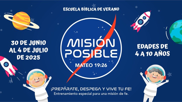 Campamento de la Niñez: Misión Posible logo