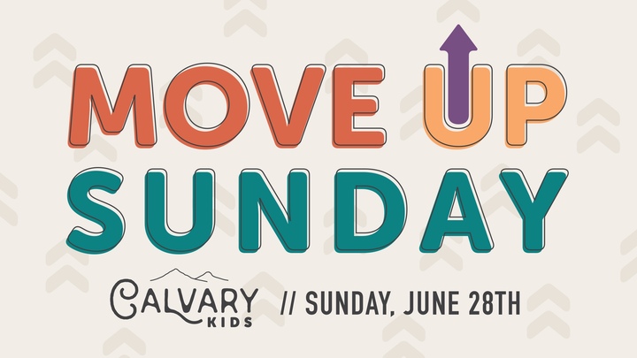 Children's Ministry Move Up Sunday flyer