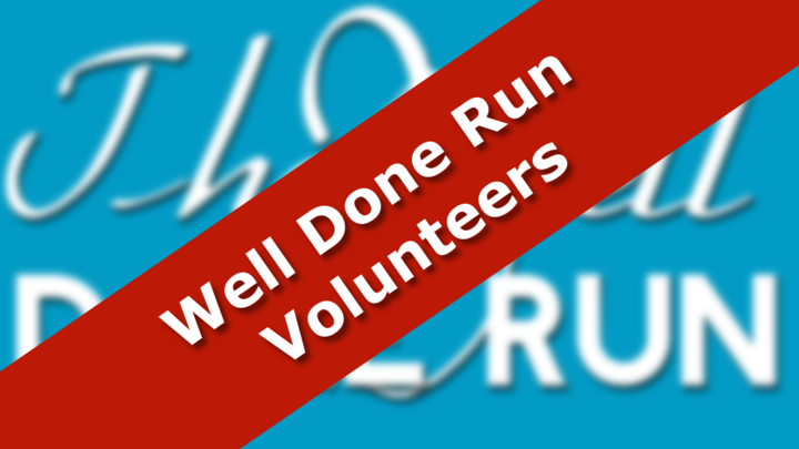 Well Done Run Volunteers logo image