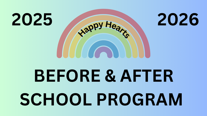 Happy Hearts Before and After school program 2025-26 logo