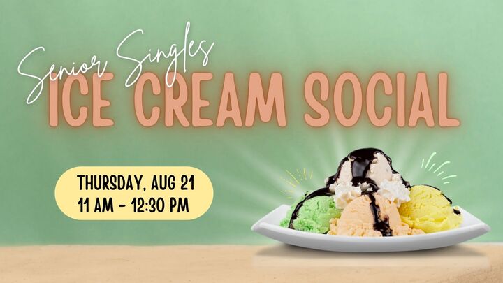 Senior Singles - Ice Cream Social logo