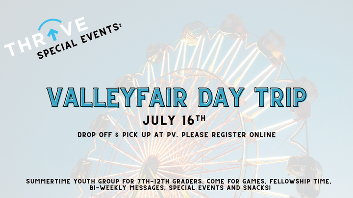 Thrive Valleyfair Day Trip logo