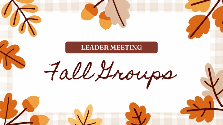 Fall Group Leader Meeting logo image