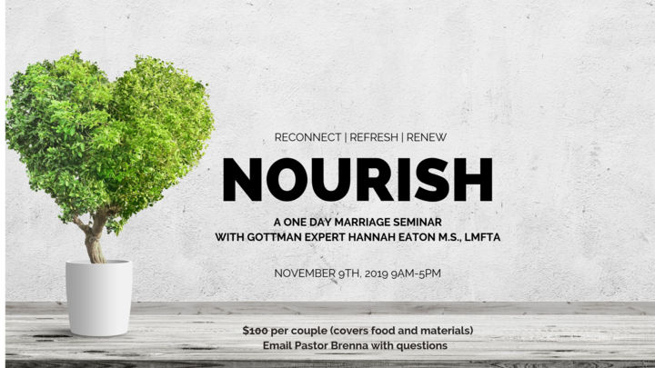 Nourish: A One Day Marriage Seminar logo image