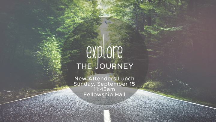 Explore the Journey New Attenders Lunch logo image