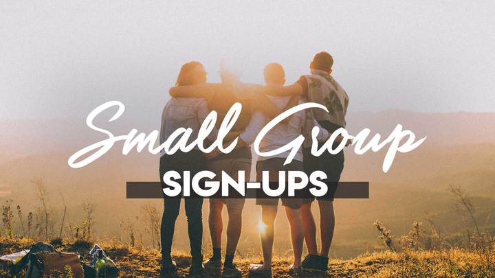 Fall Small Group Sign Up Weeks logo image