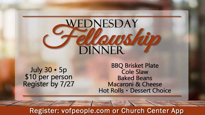 Wednesday Fellowship Dinner logo