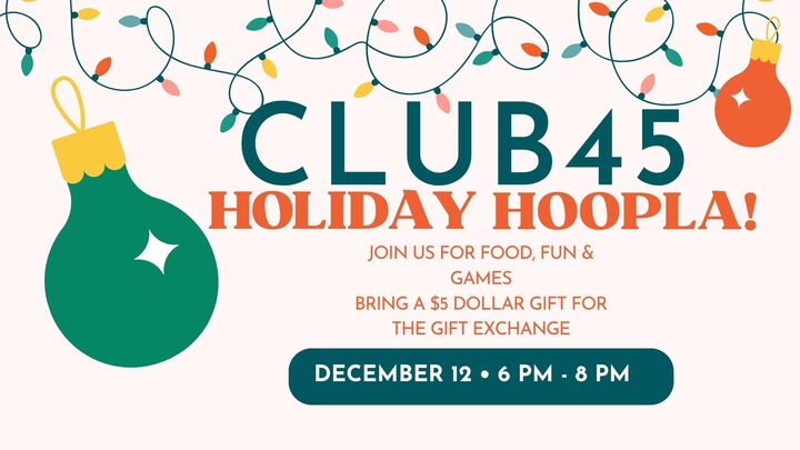 Club45 Holiday Hoopla logo