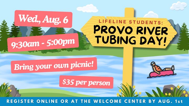 Lifeline Students Provo River Tubing Day logo