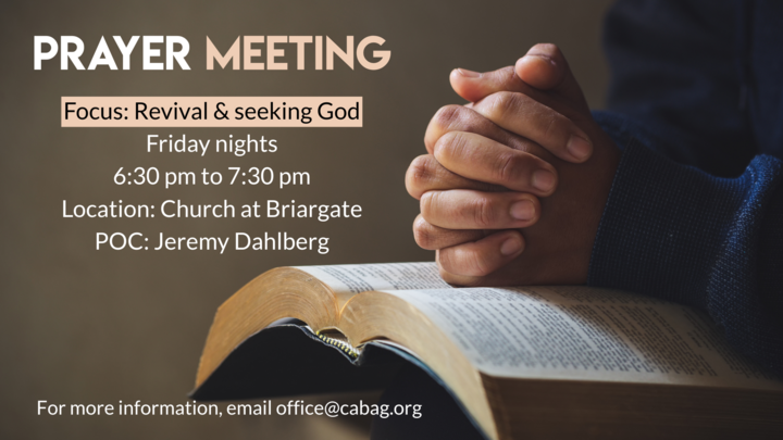 Prayer Meeting: Dahlberg, Jeremy logo