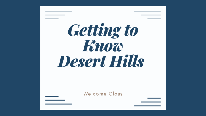 Getting to Know Desert Hills - April 25, 2026 logo