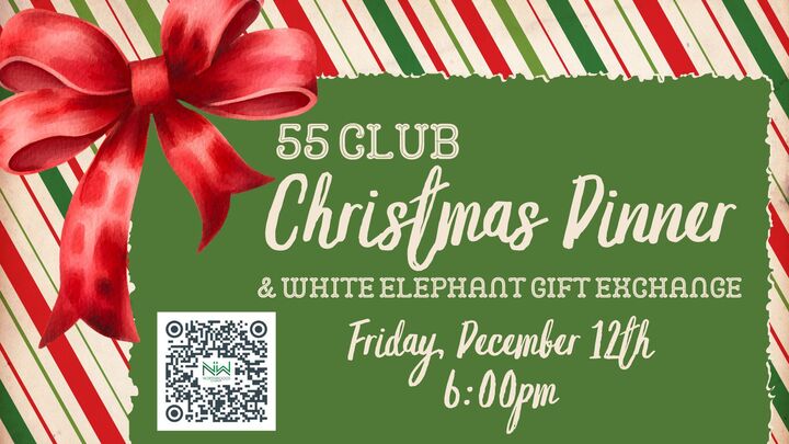 55 Club Christmas Dinner & Gift Exchange  logo